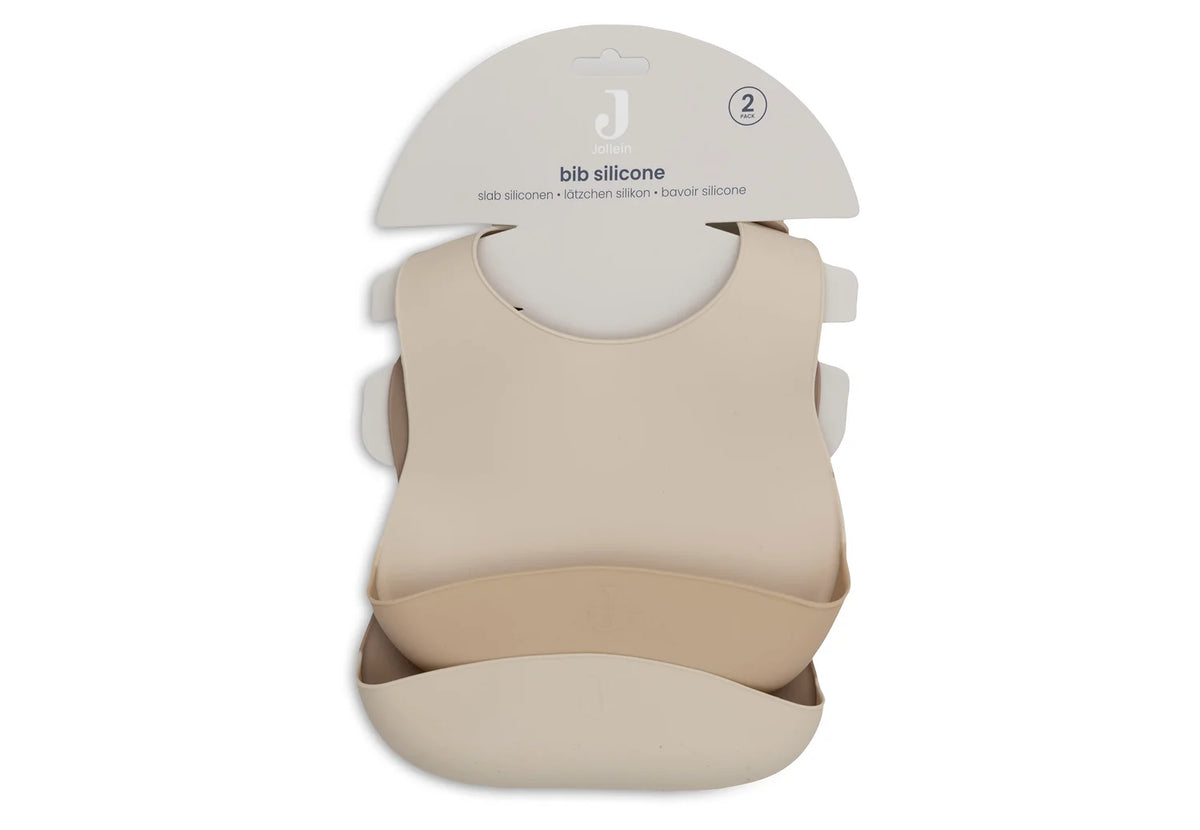 Baberos silicona Natural - Jollein
