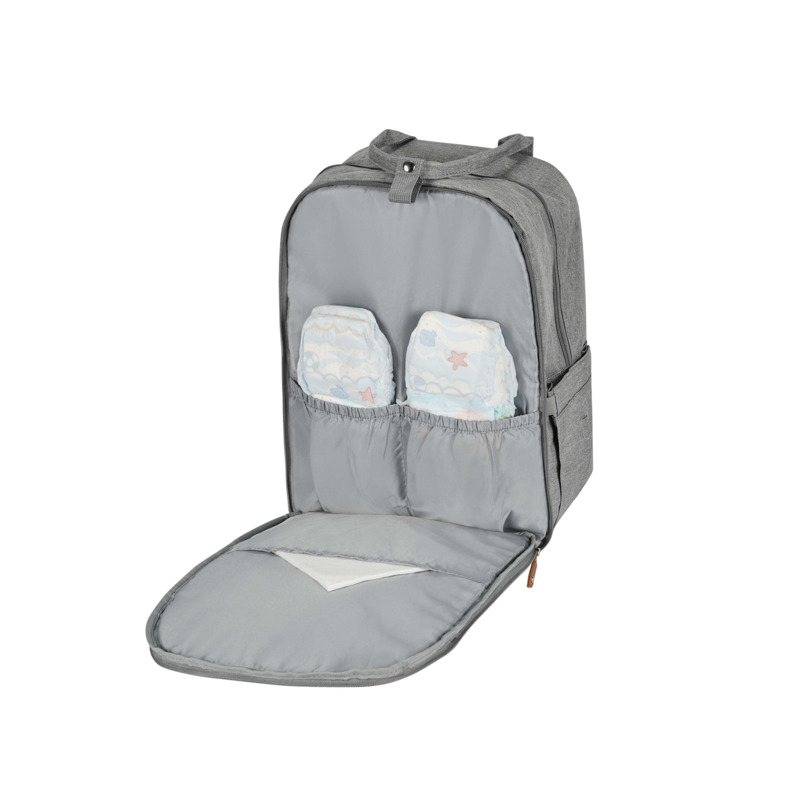 Mochila pañalera Storage gris claro - Innovaciones MS