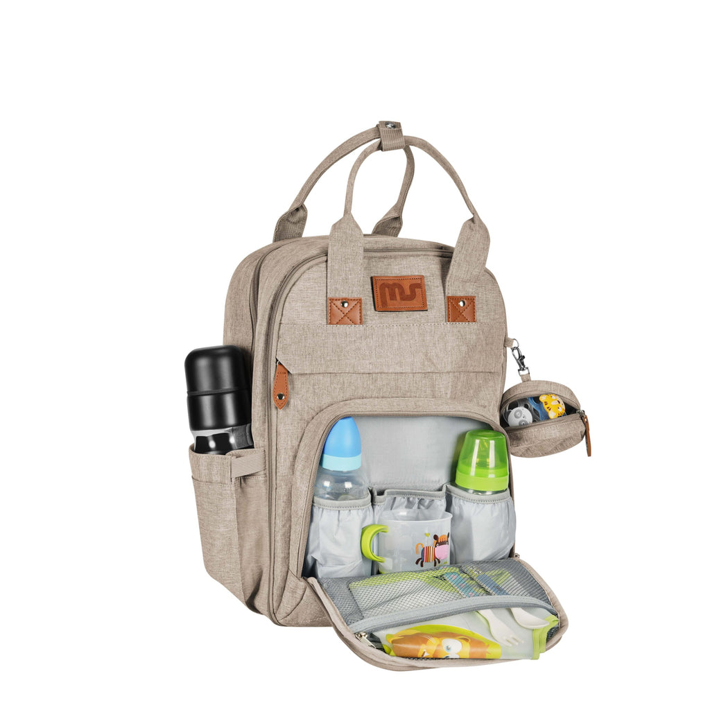 Mochila pañalera Storage beige - MS
