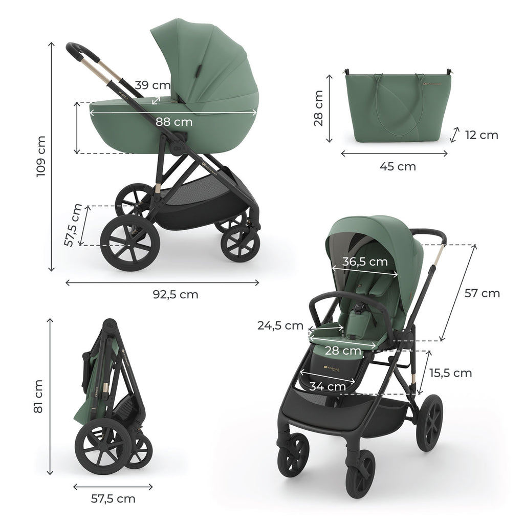 Dúo Prime 3 verde - Kinderkraft