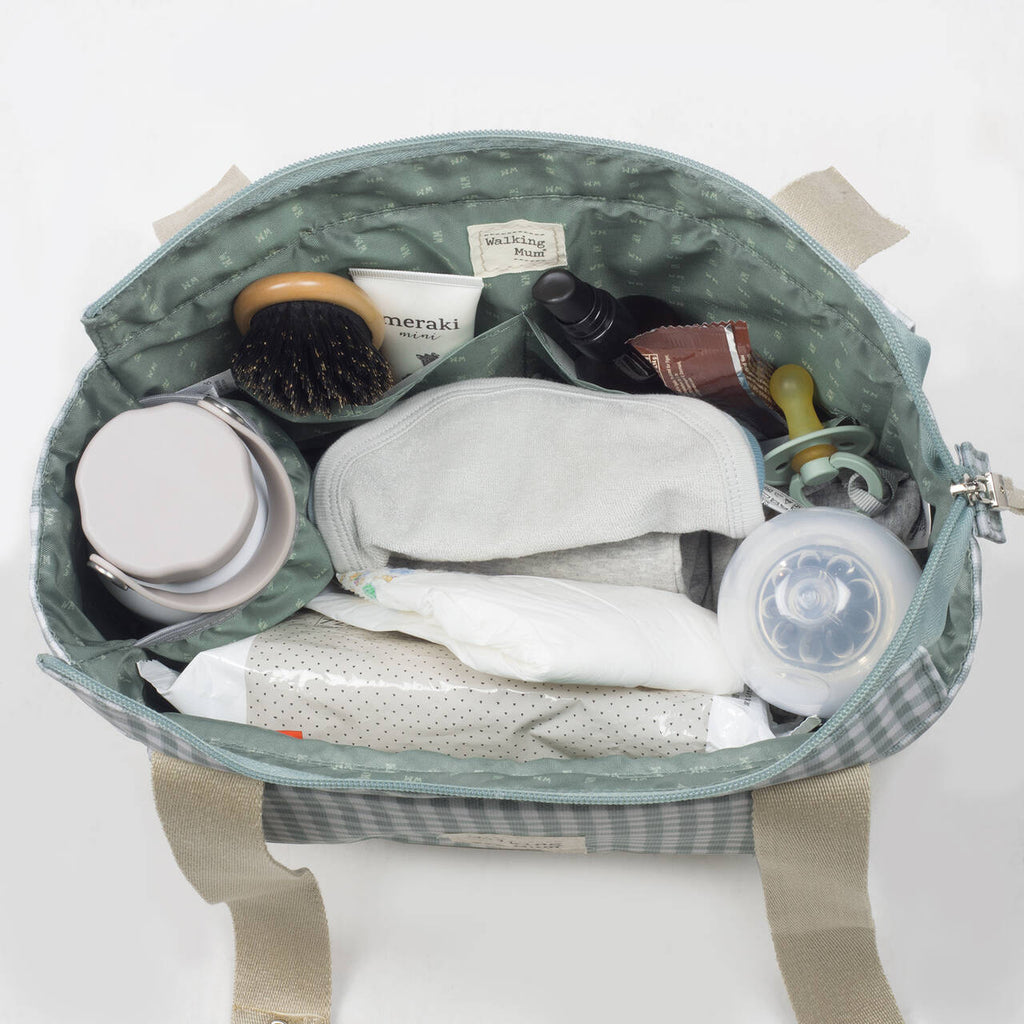 Bolso organizador I Love Vichy verde - Walking Mum
