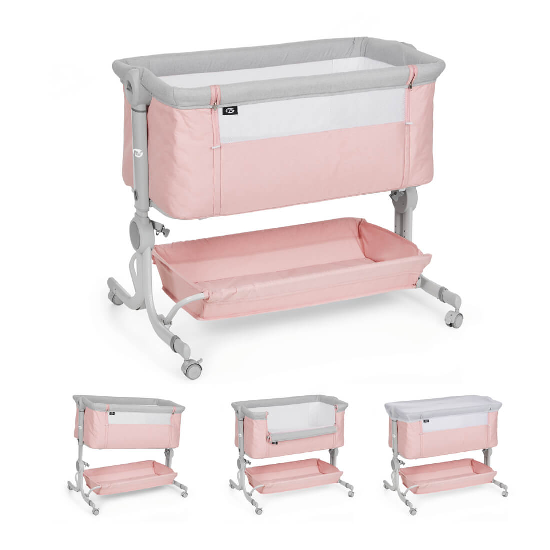 Minicuna colecho Comfy Rosa - Innovaciones MS