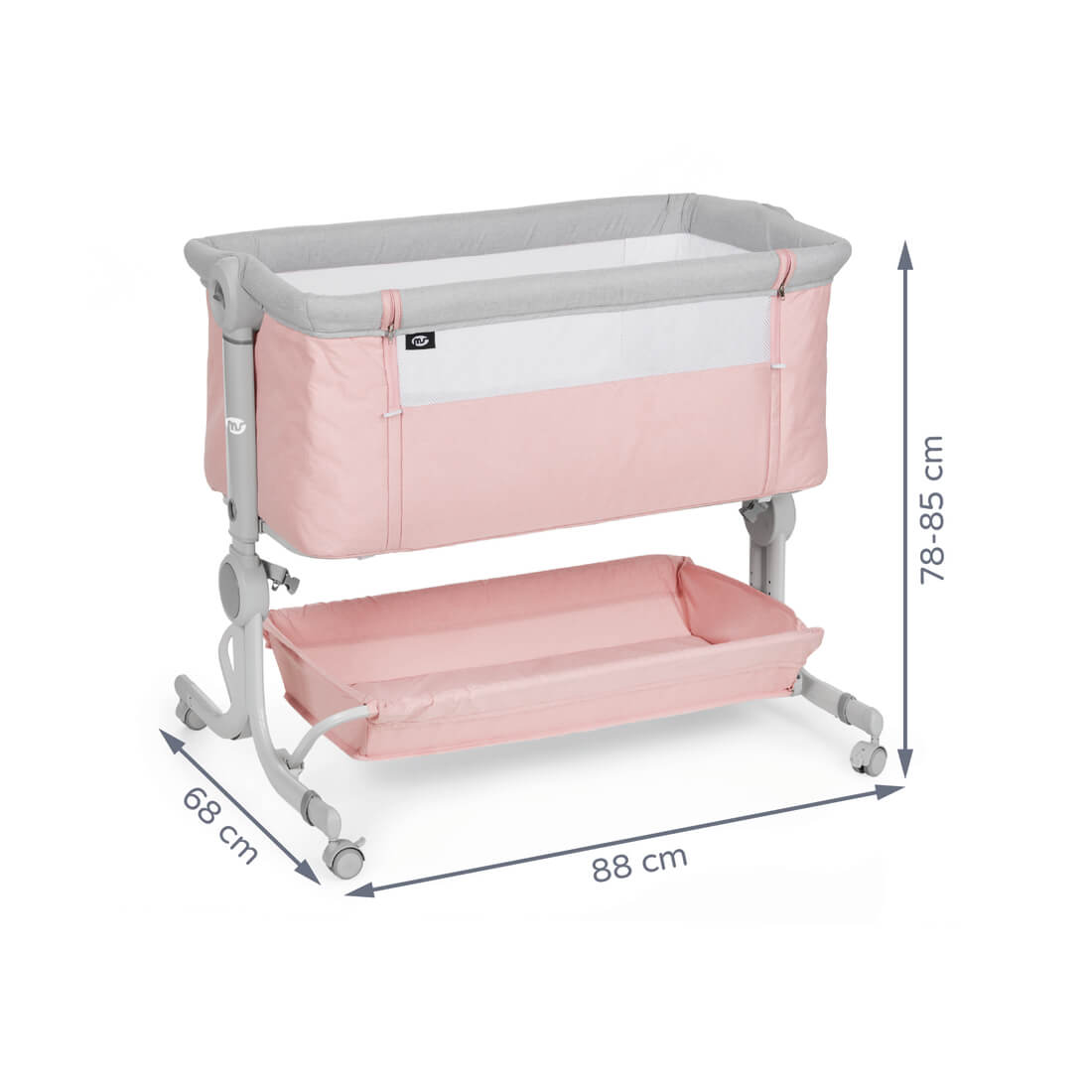 Minicuna colecho Comfy Rosa - Innovaciones MS