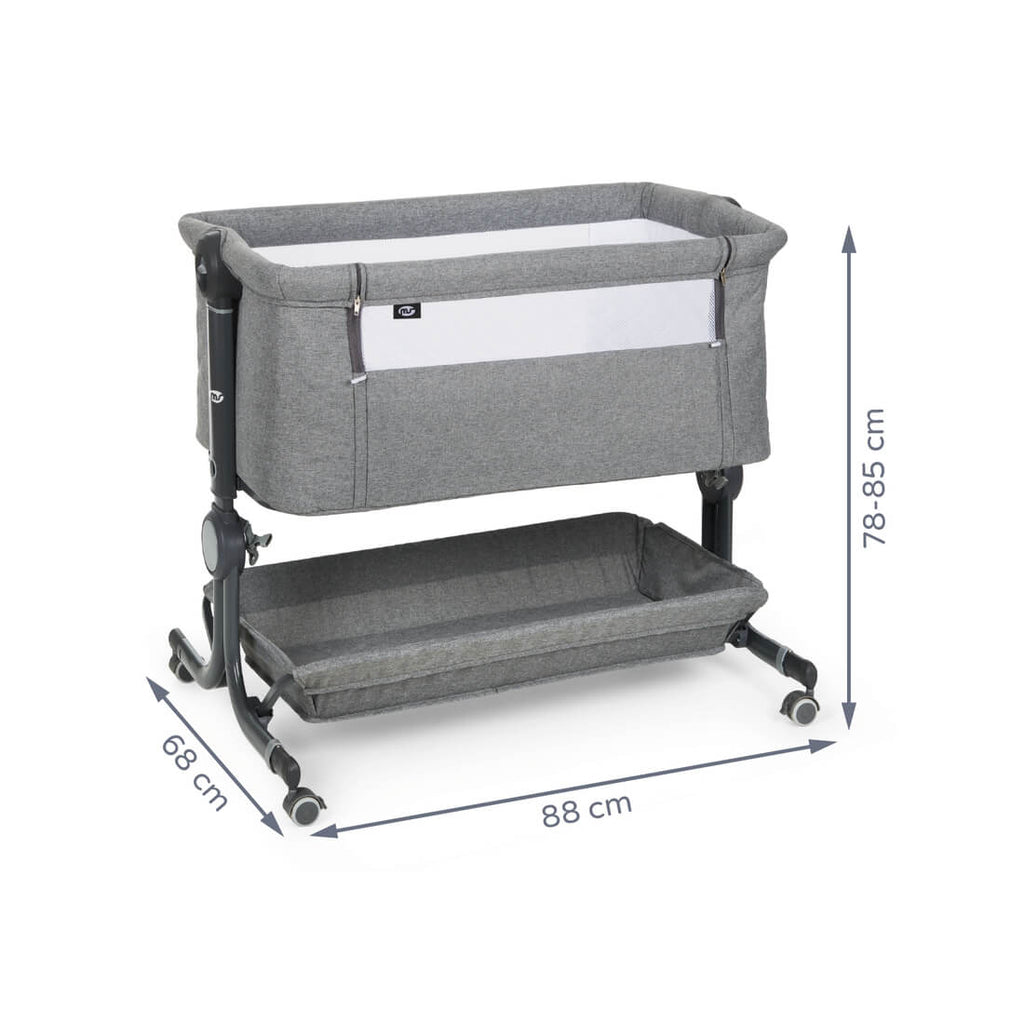 Minicuna colecho Comfy Gris - Innovaciones MS
