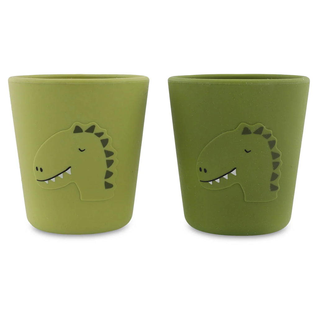 Pack 2 vasos silicona Mr. Dino - Trixie