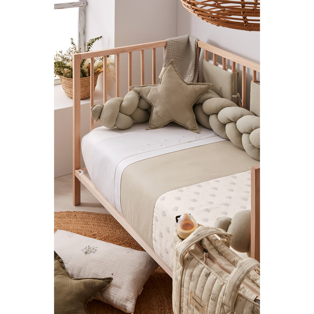 Cojín decorativo estrella Waffle Verde - Bimbidreams