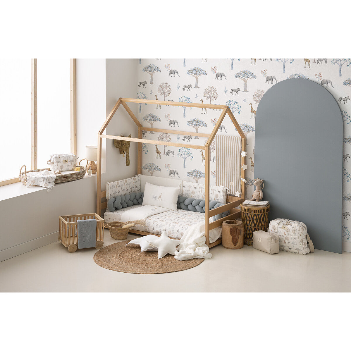 Conjunto nórdico y protector Cuna/Maxicuna Tanzania - Bimbidreams