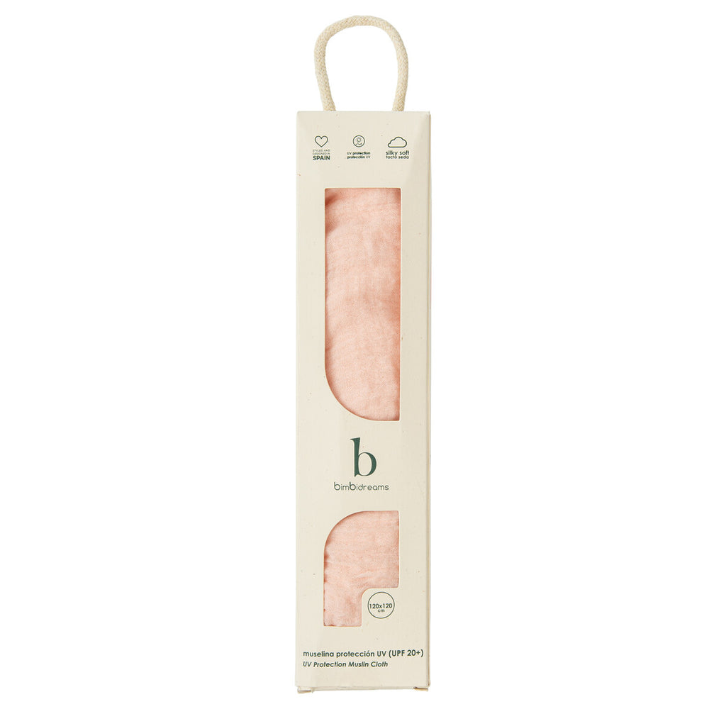 Muselina de bambú protección UV Rosa - Bimbidreams