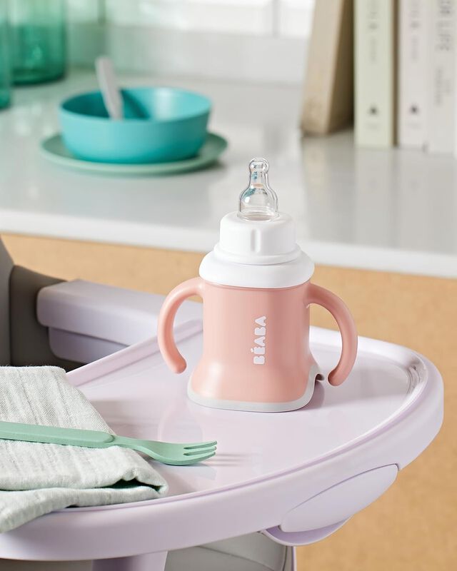 Taza Evoluclip 3 en 1 old pink - Béaba