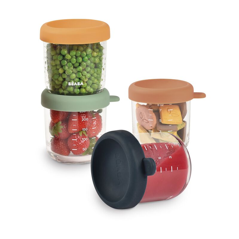 Pack 4 Tarritos vidrio 250 ml - Beaba