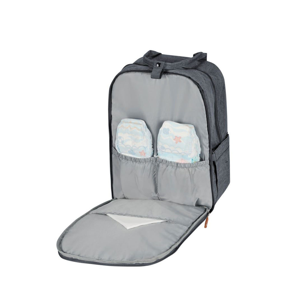 Mochila pañalera Storage gris oscuro - MS