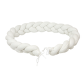 Protector cuna trenza Texture Blanco - Bimbidreams