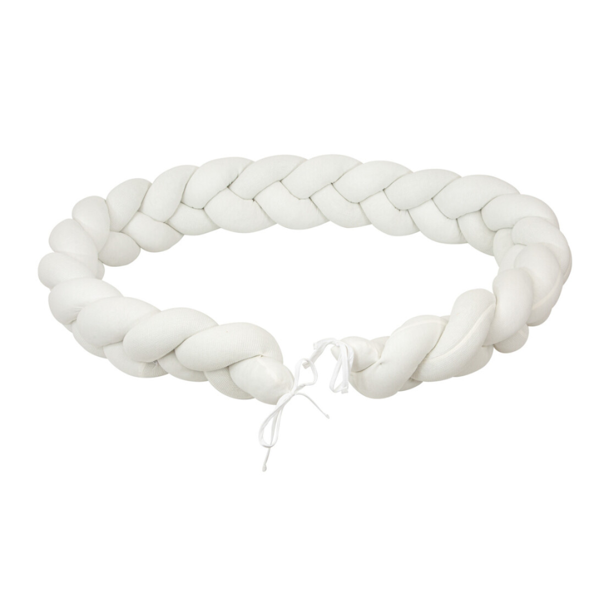 Protector cuna trenza Texture Blanco - Bimbidreams