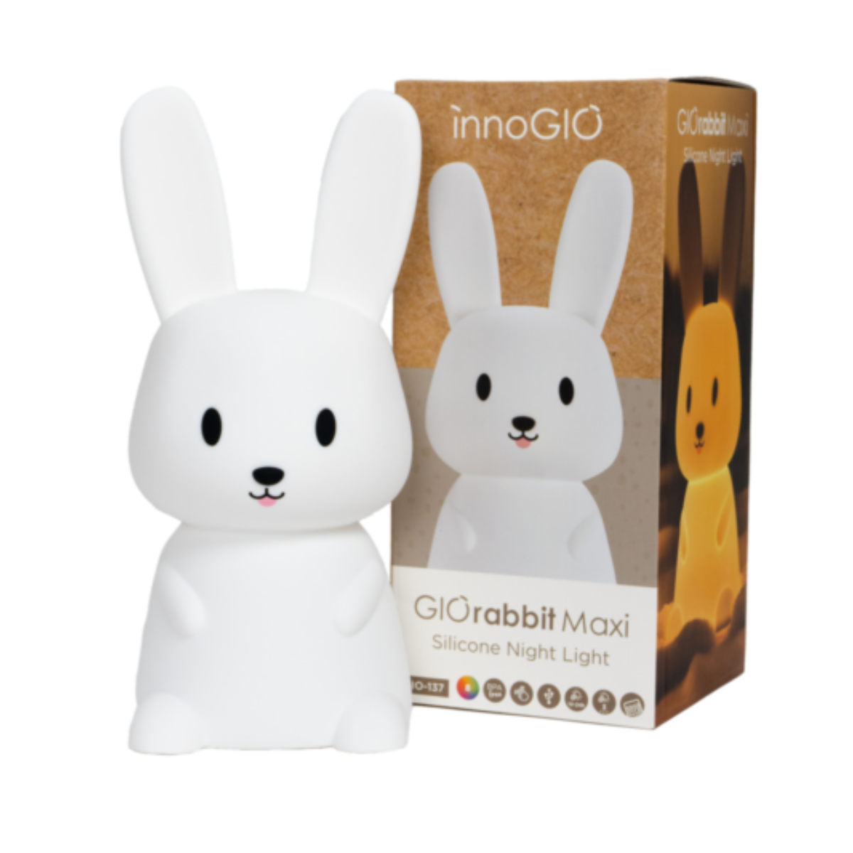 Luz Nocturna Silicona GIOrabbit Maxi - Innogio