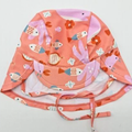 Gorro sahara tela protección solar UPF 50+ Coral - Monnuage