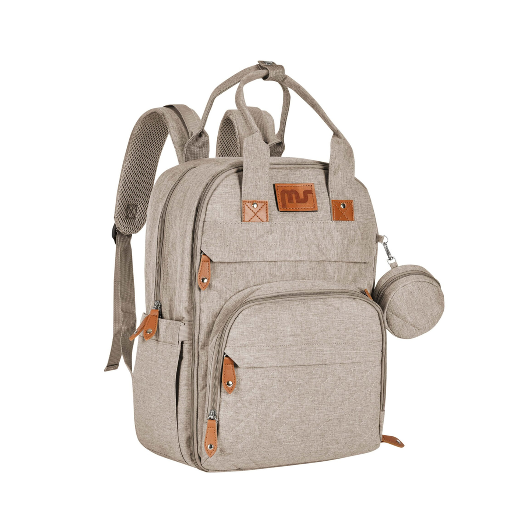 Mochila pañalera Storage beige - MS
