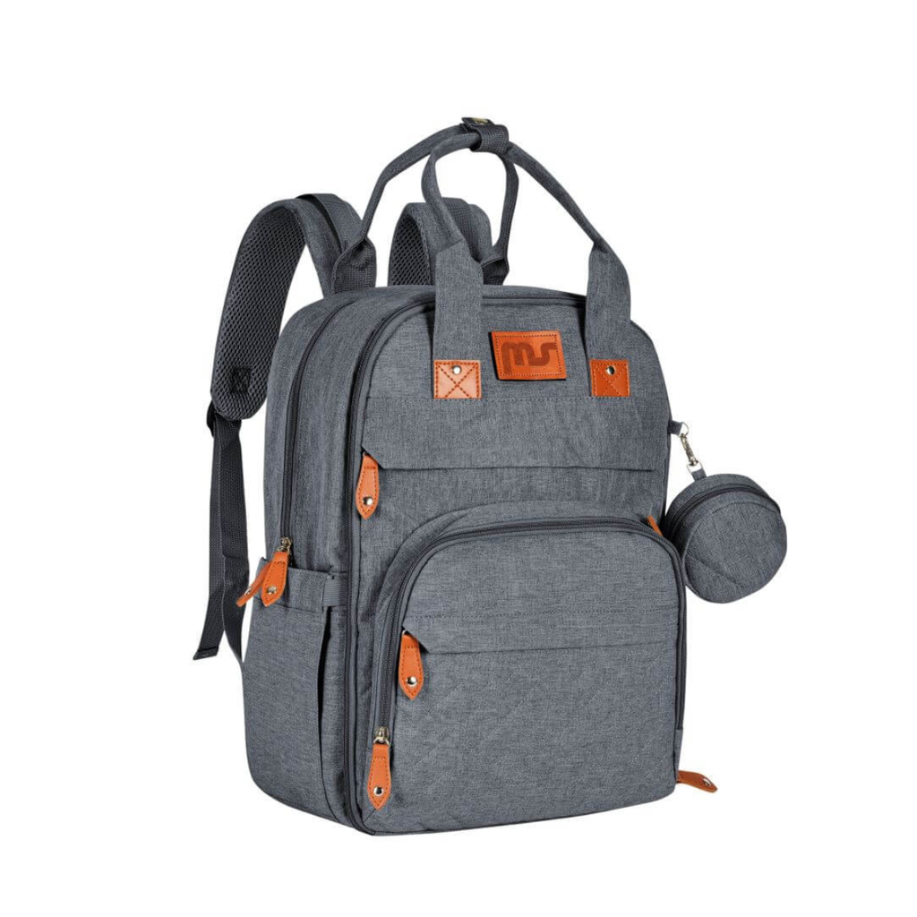 Mochila pañalera Storage gris oscuro - MS
