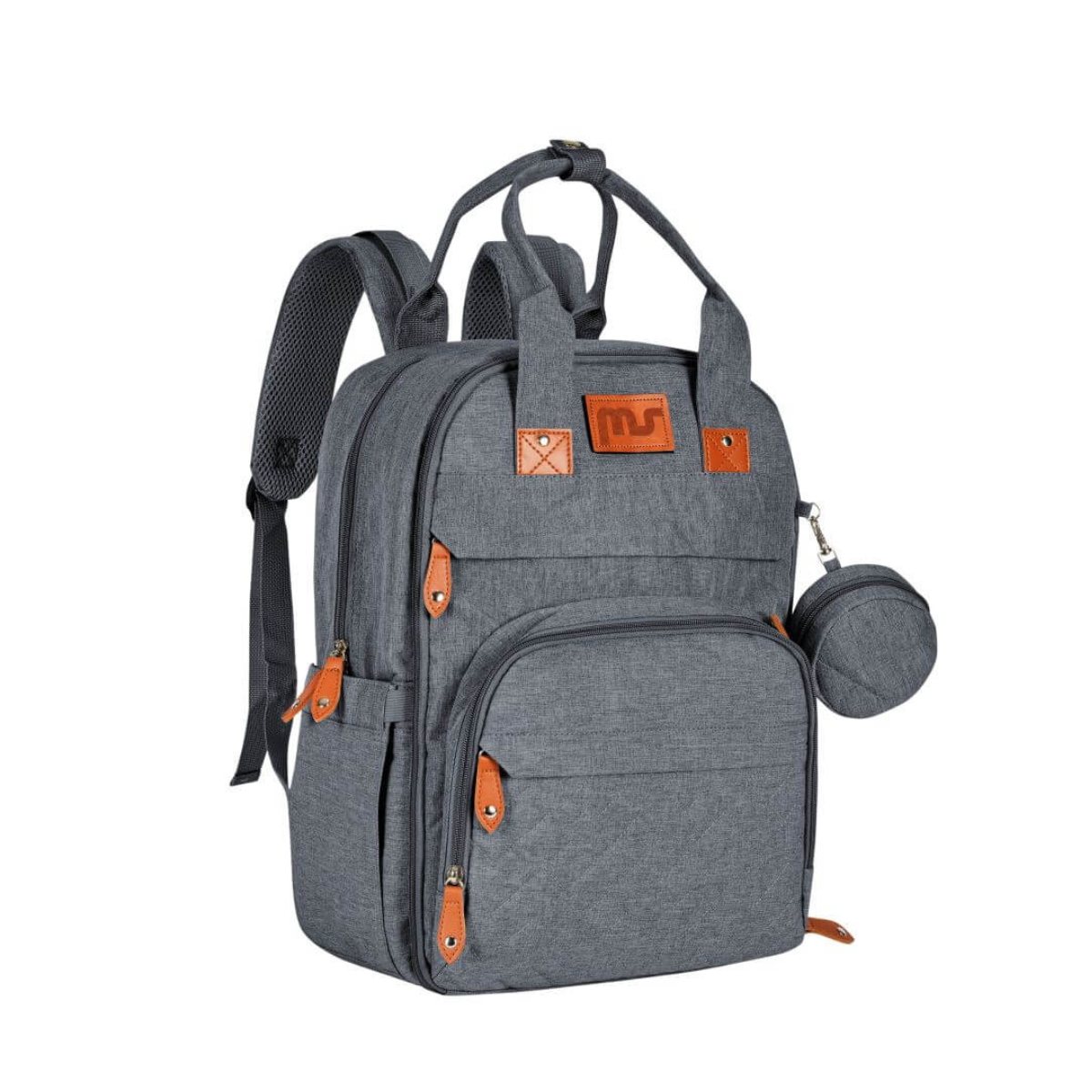 Mochila pañalera Storage gris oscuro - MS