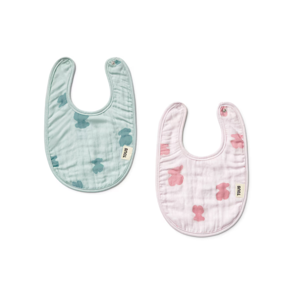 Set de baberos Fluffy rosa - Tous