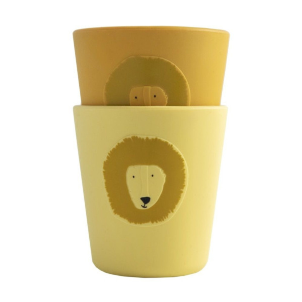 Pack 2 vasos silicona Mr. Lion - Trixie