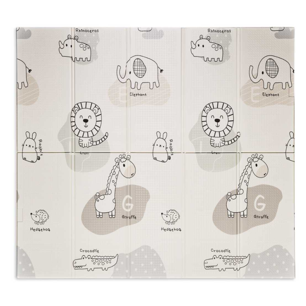 Alfombra juegos reversible Trendy Animales grises - MS