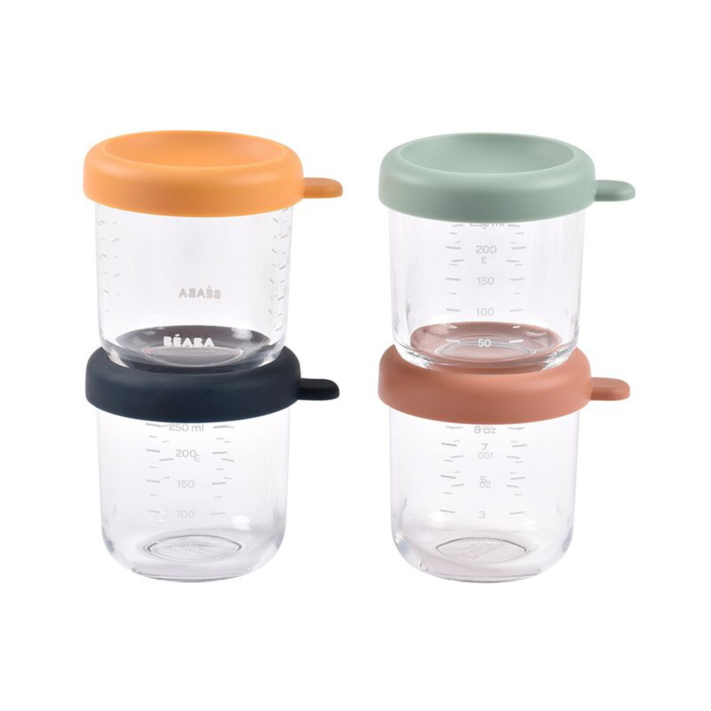 Pack 4 Tarritos vidrio 250 ml - Beaba