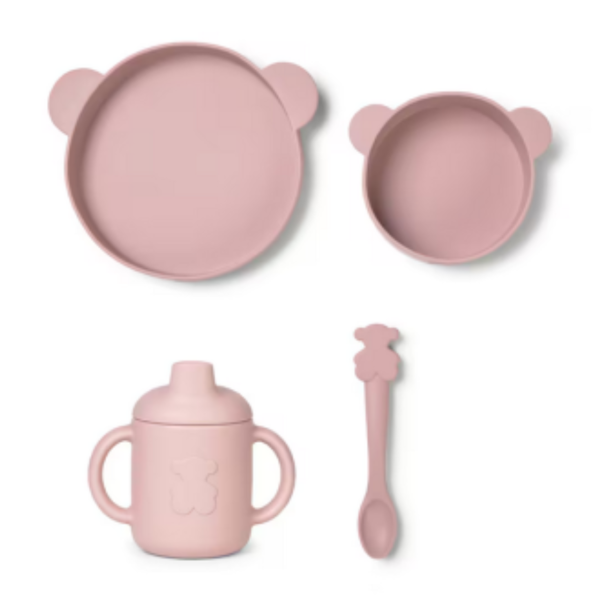 Set Vajilla silicona Zoe Rosa - Tous