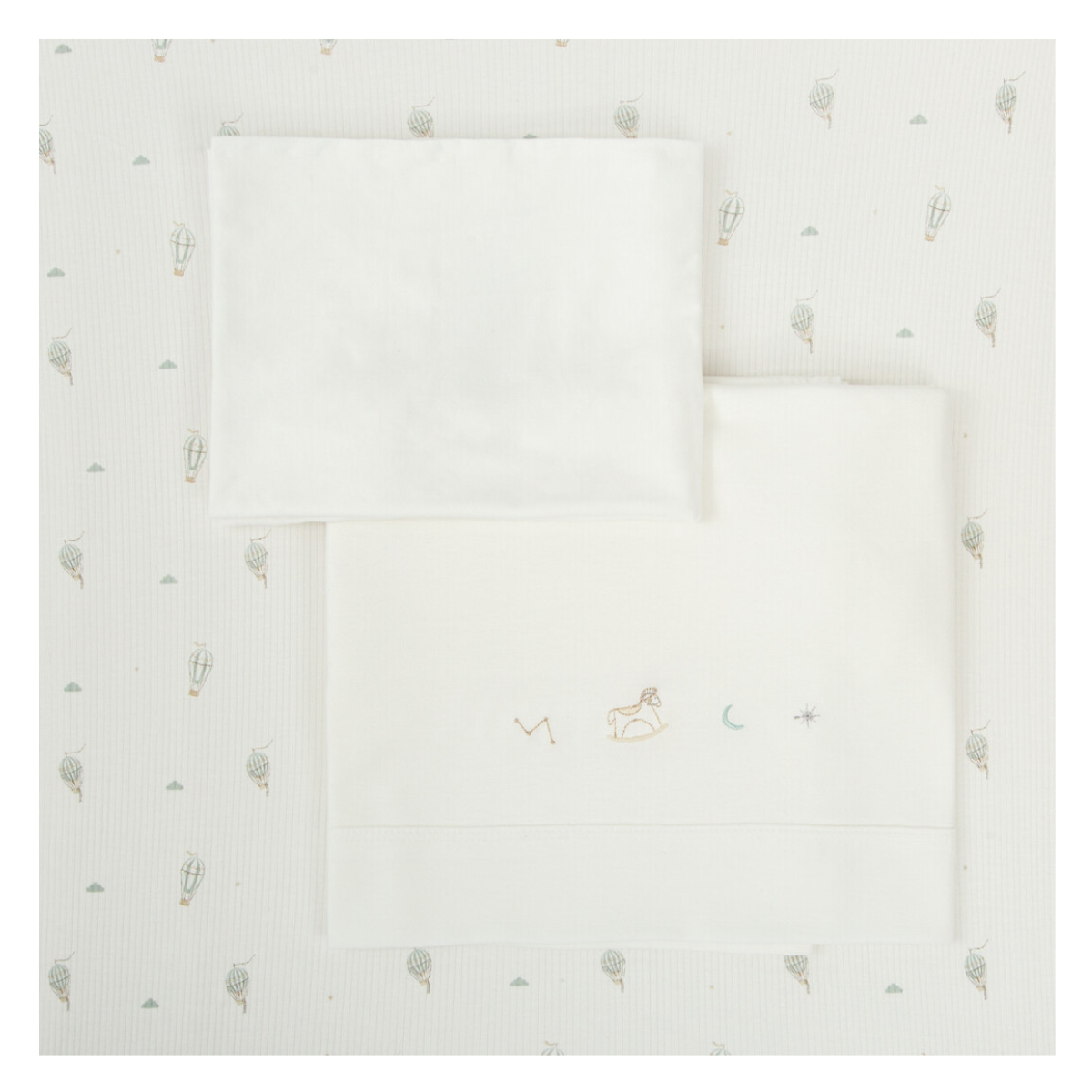 Juego sabanas punto Cuna 60x120 Blue Sky - Bimbidreams