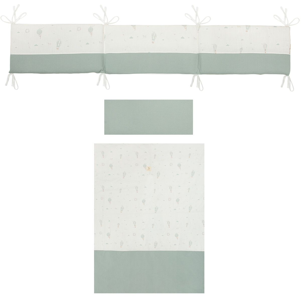 Conjunto nórdico y protector Cuna/Maxicuna Blue Sky - Bimbidreams
