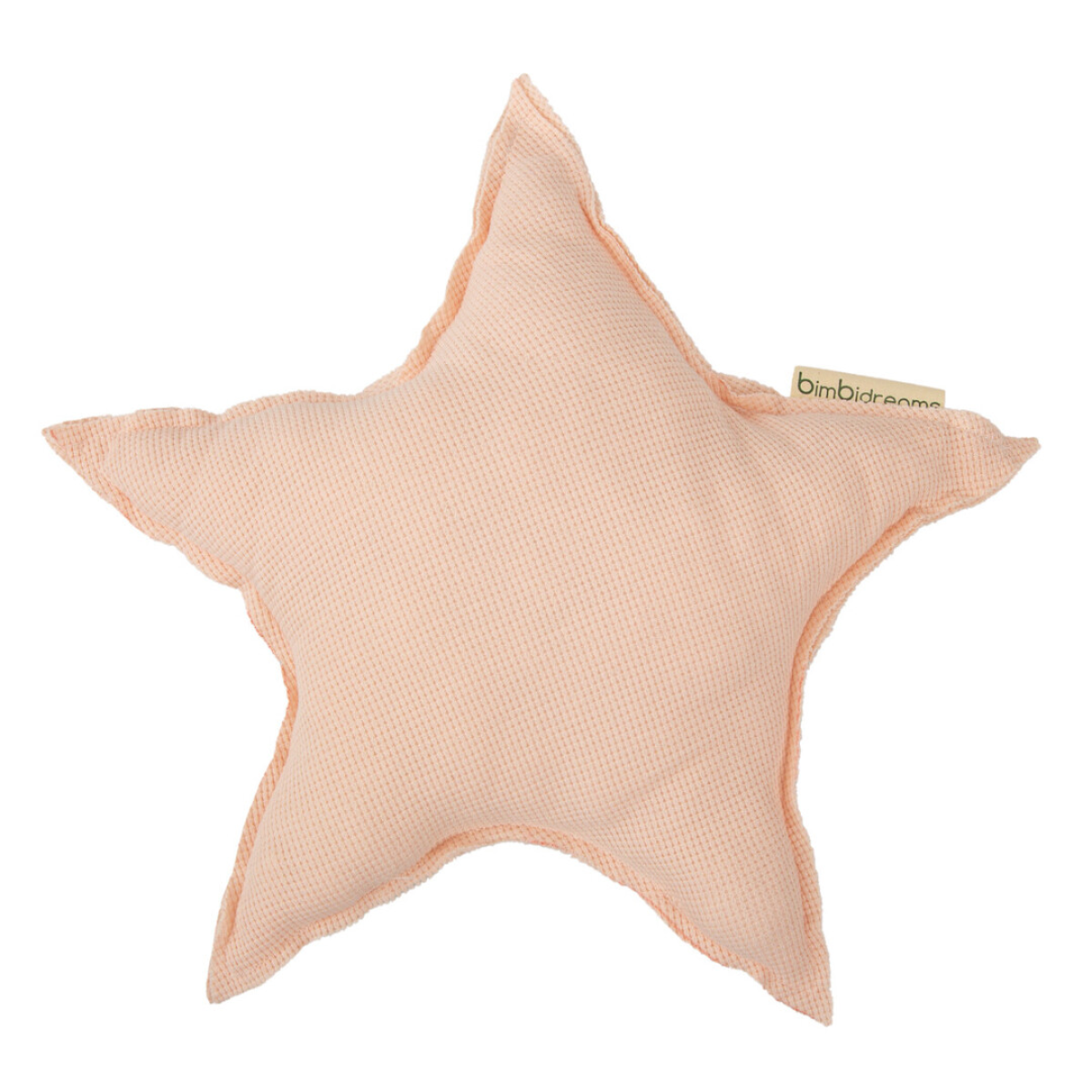Cojín decorativo estrella Waffle Rosa - Bimbidreams