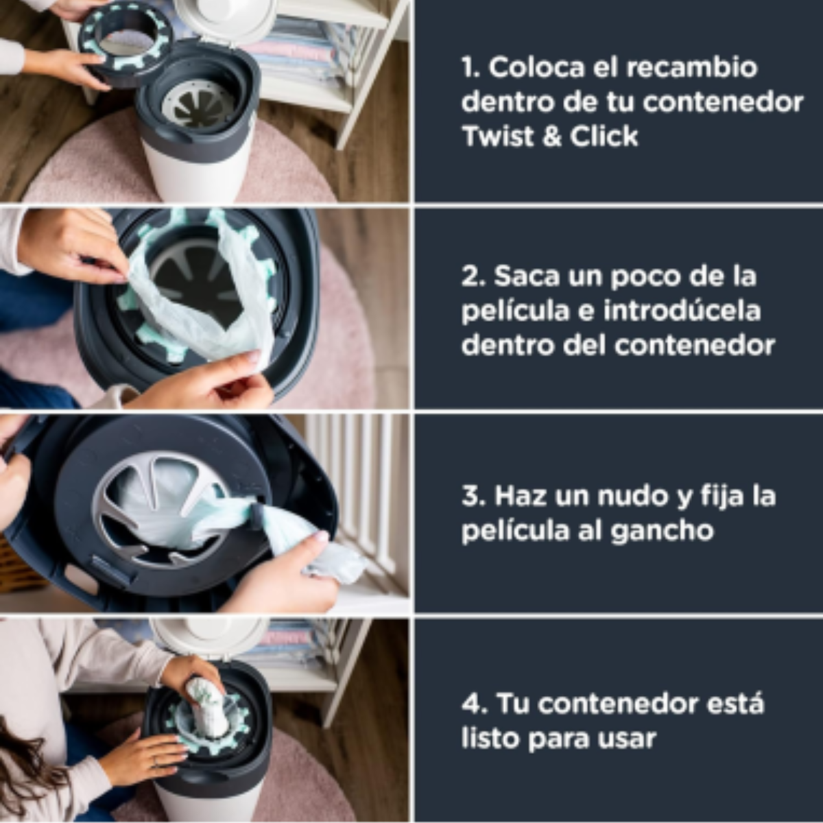 Recambios contenedor pañales Twist & Click - Tommee Tippee