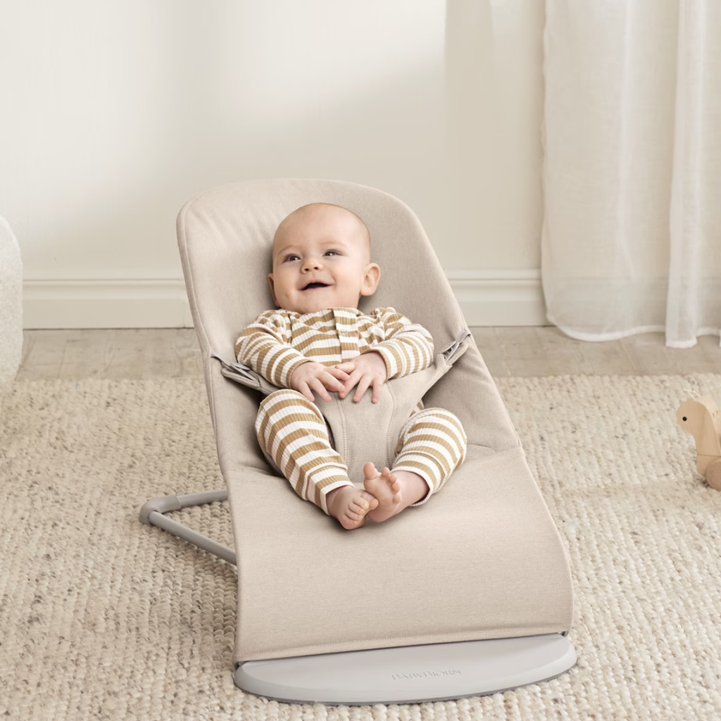 Hamaca Bliss Tejido Jaspeado Beige Claro – BabyBjörn