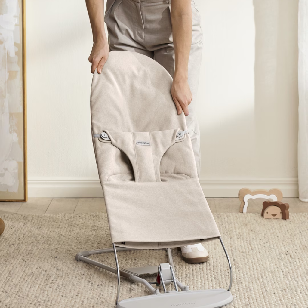Hamaca Bliss Tejido Jaspeado Beige Claro – BabyBjörn