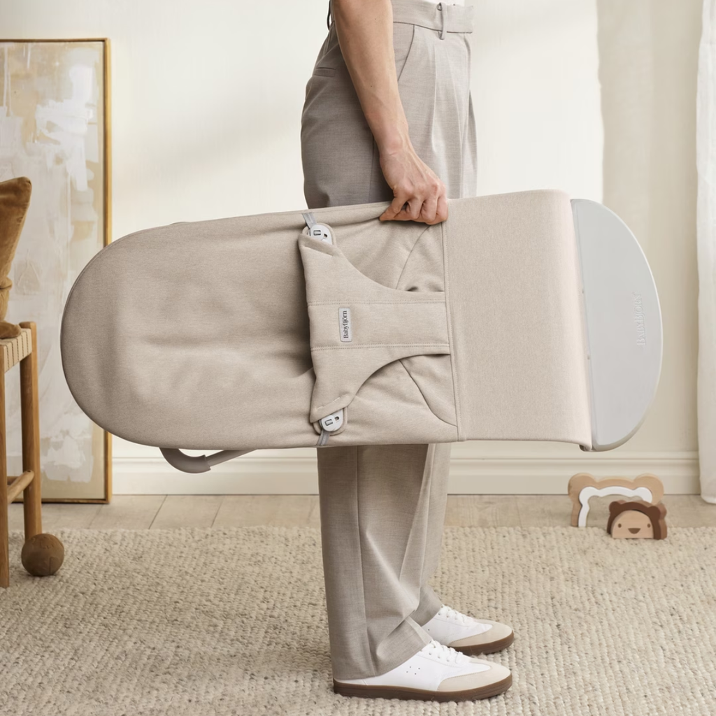 Hamaca Bliss Tejido Jaspeado Beige Claro – BabyBjörn