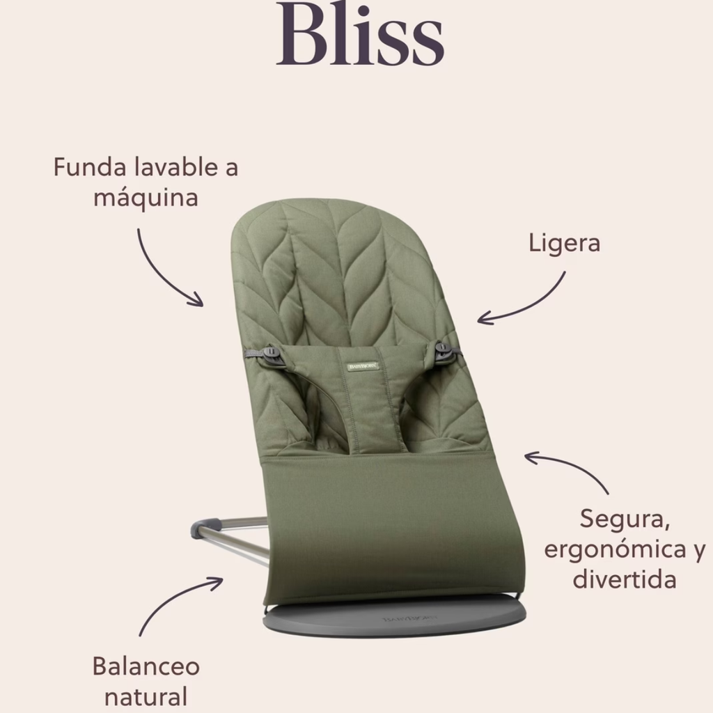 Hamaca Bliss Tejido Jaspeado Beige Claro – BabyBjörn