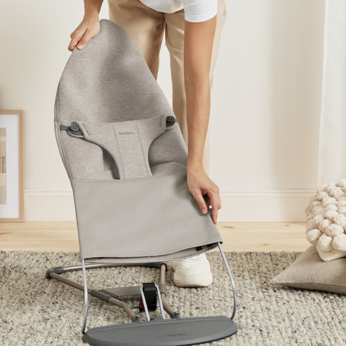 Hamaca Bliss 3D Jersey Gris Arena – BabyBjörn