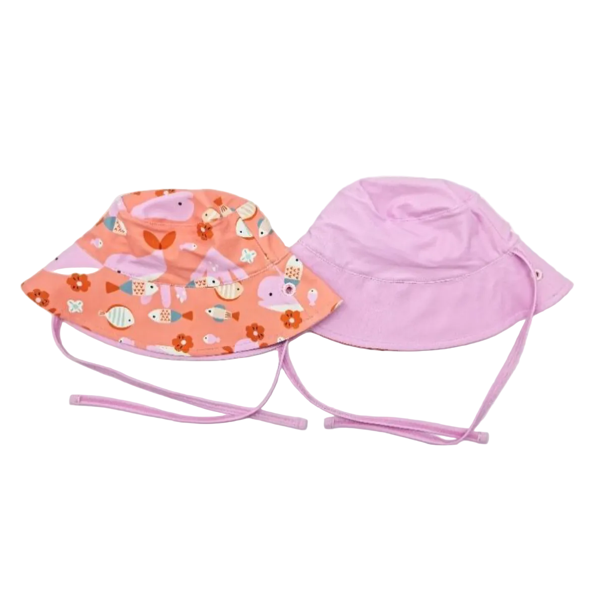 Gorro Bucket Reversible protección solar UPF 50+ Coral - Monnuage