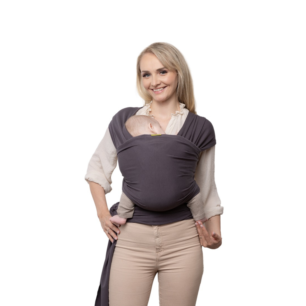 Fular elástico portabebés Wrap Bambú Serenity Charcoal - Boba