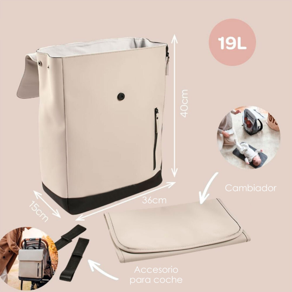 Mochila Oslo Clay - Beaba