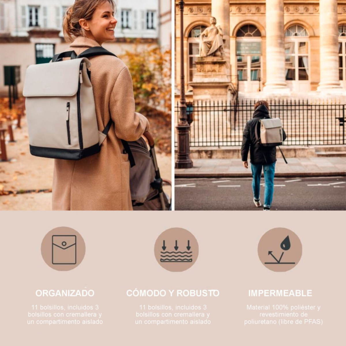 Mochila Oslo Clay - Beaba