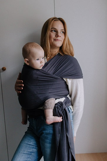 Fular elástico portabebés Wrap Bambú Serenity Charcoal - Boba