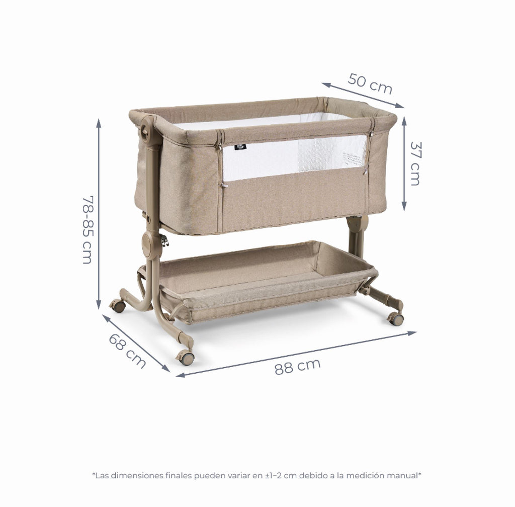 Minicuna colecho Comfy Beige - Innovaciones MS