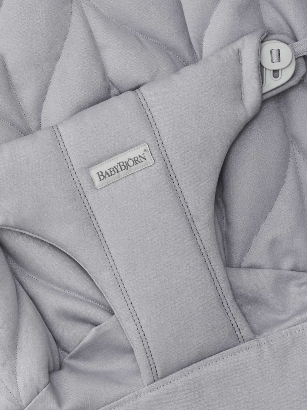 Asiento de tela adicional para hamaca Bliss acolchado pétalo gris claro - Babybjörn