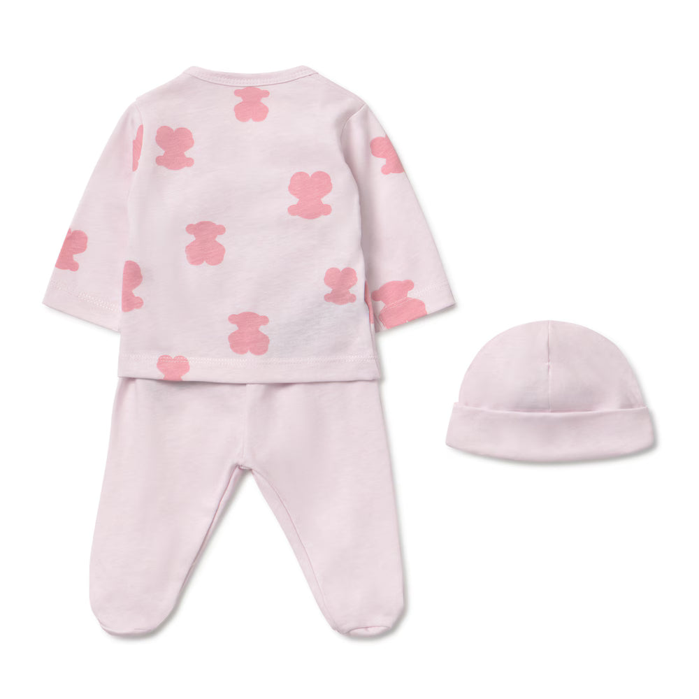 Set bebé primera puesta Fluffy rosa - Tous