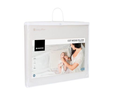 Almohada cuña de cuna Airknit Blanco - Kikkaboo