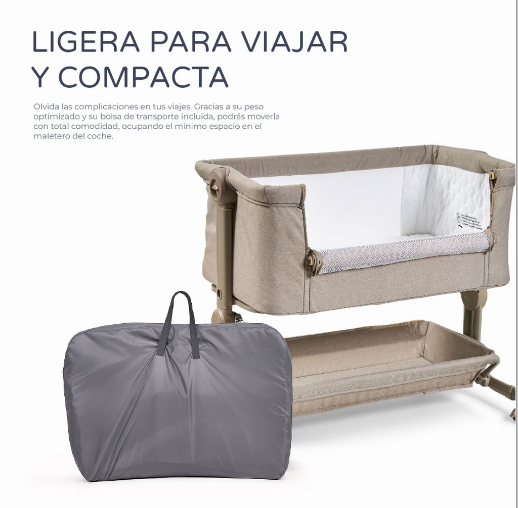 Minicuna colecho Comfy Beige - Innovaciones MS