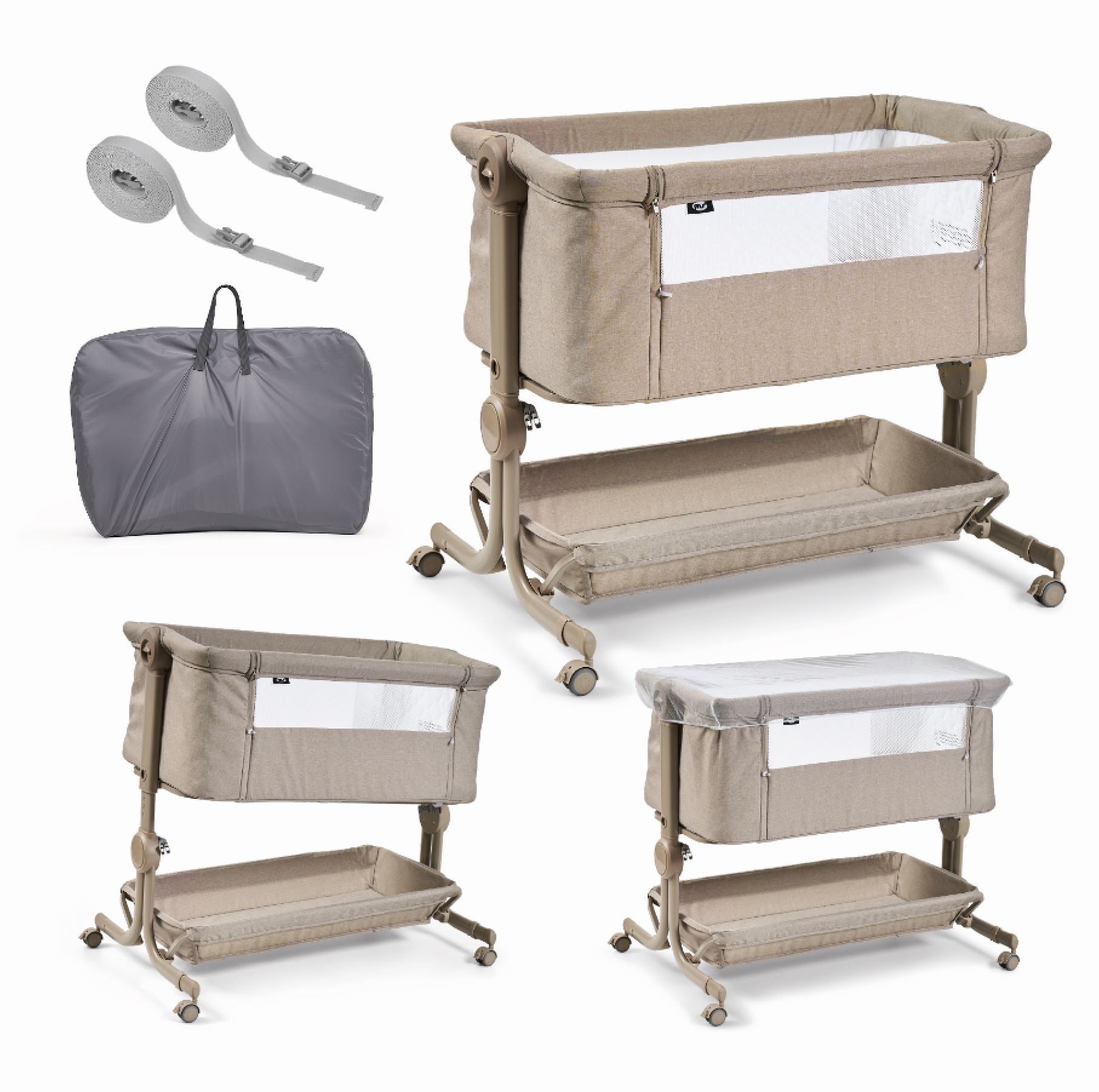 Minicuna colecho Comfy Beige - Innovaciones MS