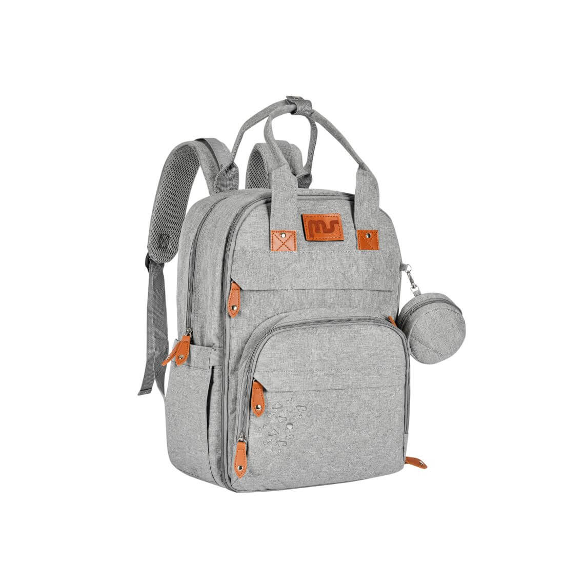 Mochila pañalera Storage gris claro - Innovaciones MS