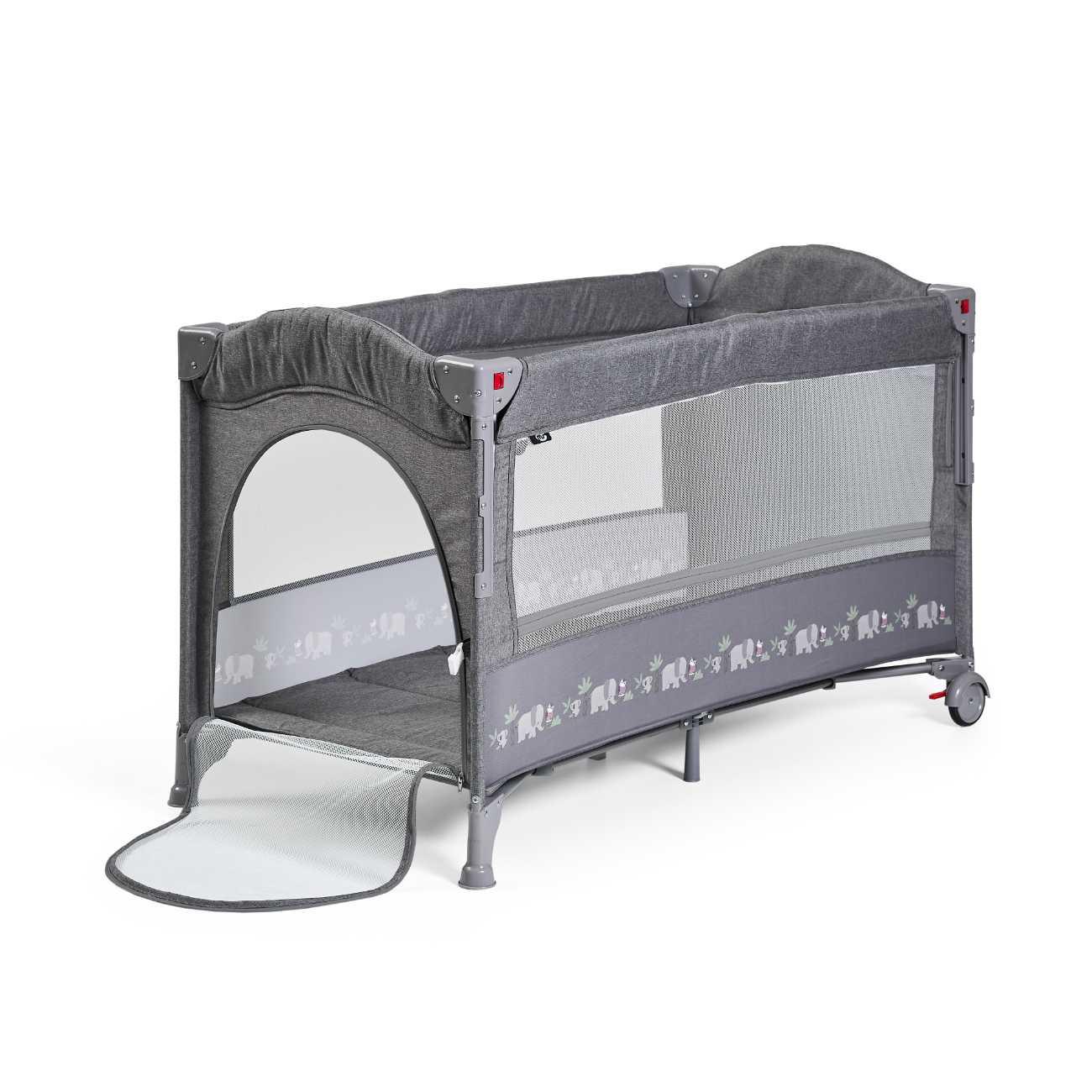 Cuna parque colecho Oxford Safari Gris - Innovaciones MS
