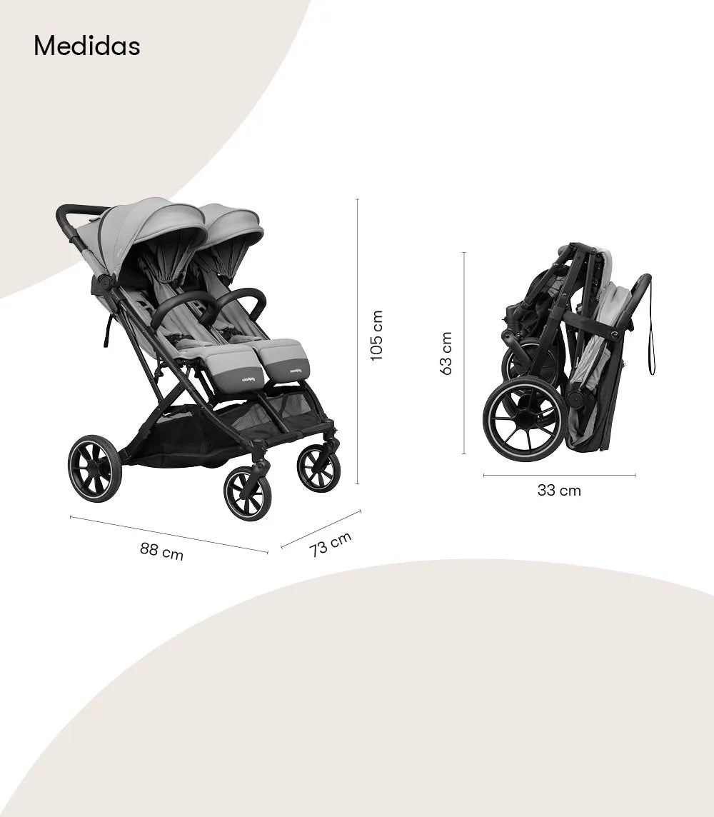 Tour Twin Max Clear Grey - Casualplay